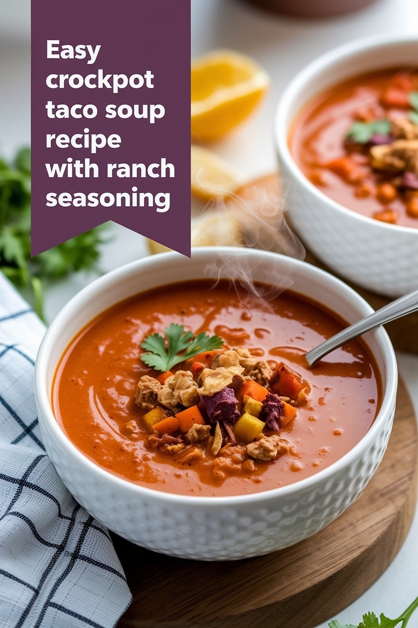 crockpot taco soup recipe with ranch seasoning