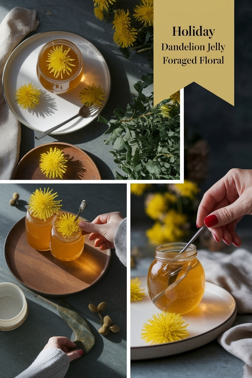 dandelion jelly foraged floral