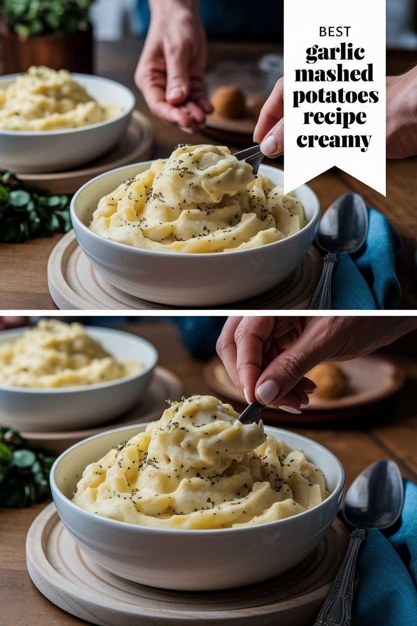 garlic mashed potatoes recipe creamy