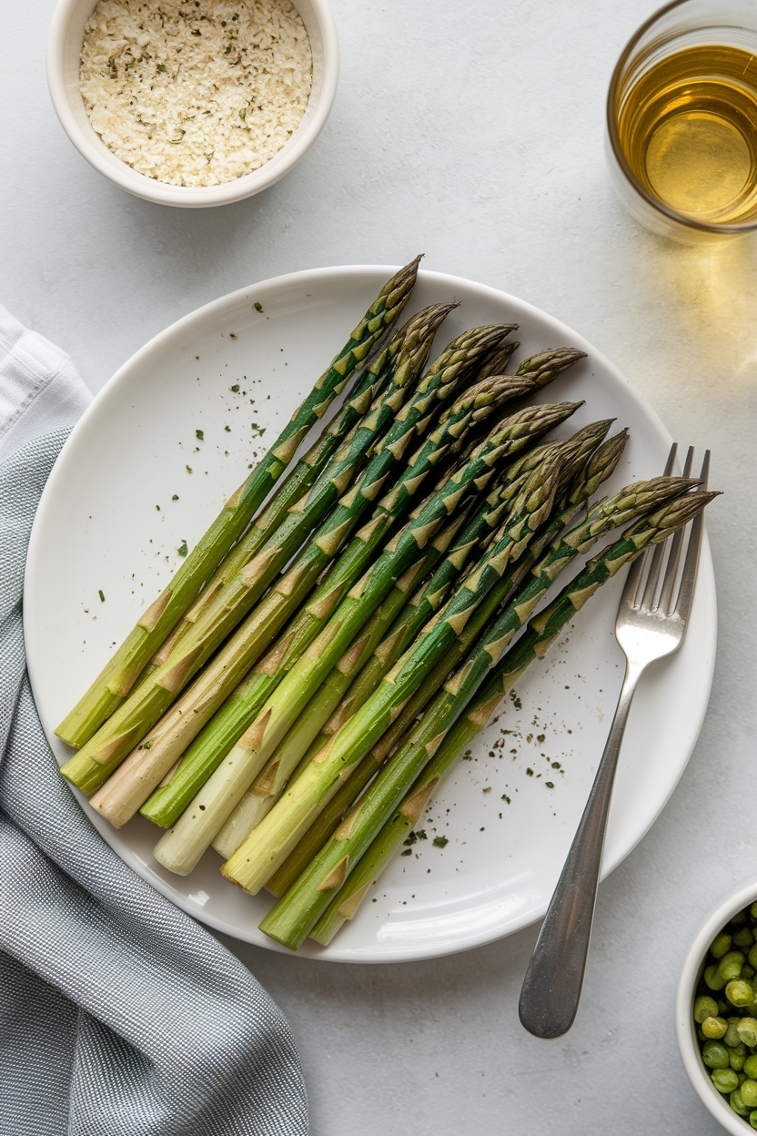garlic parmesan roasted asparagus