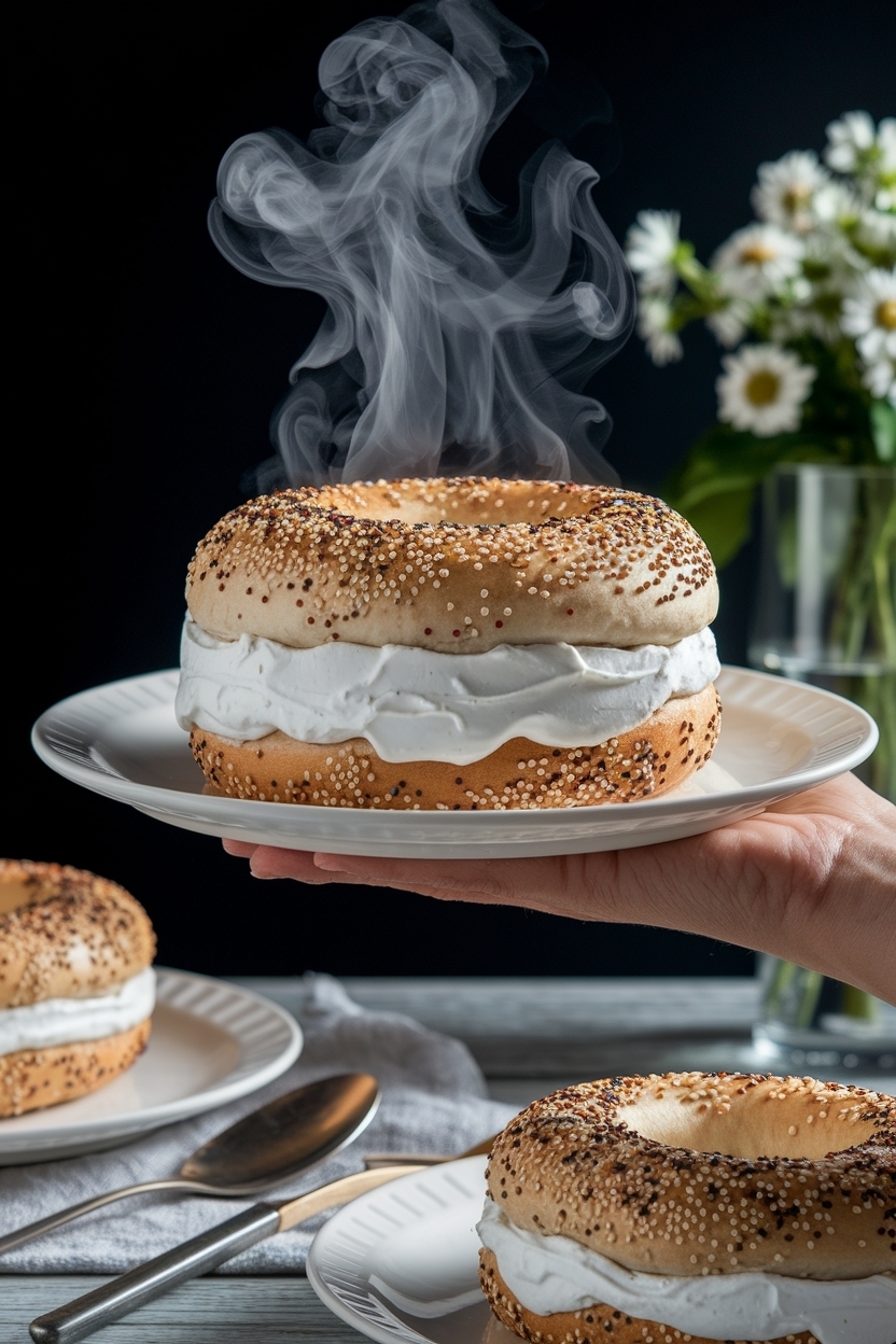 greek yogurt bagels everything seasoning oven