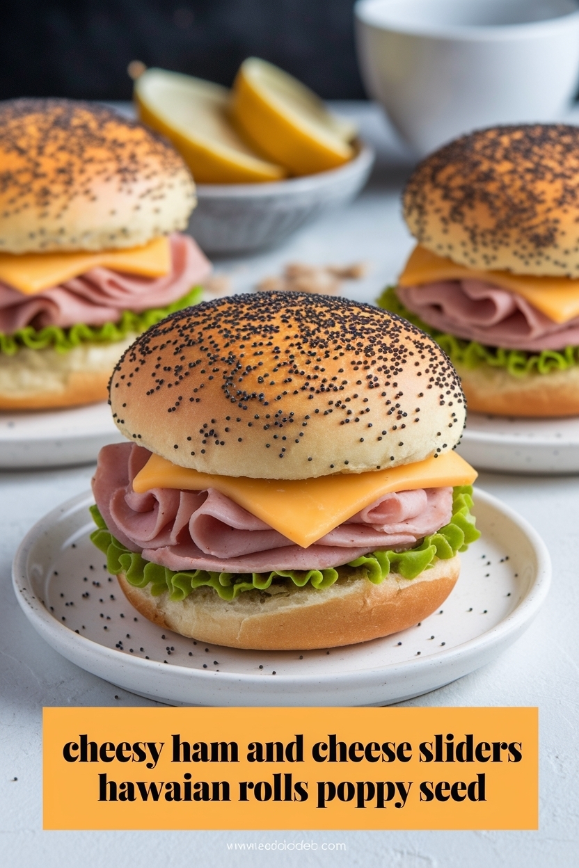 ham and cheese sliders hawaiian rolls poppy seed