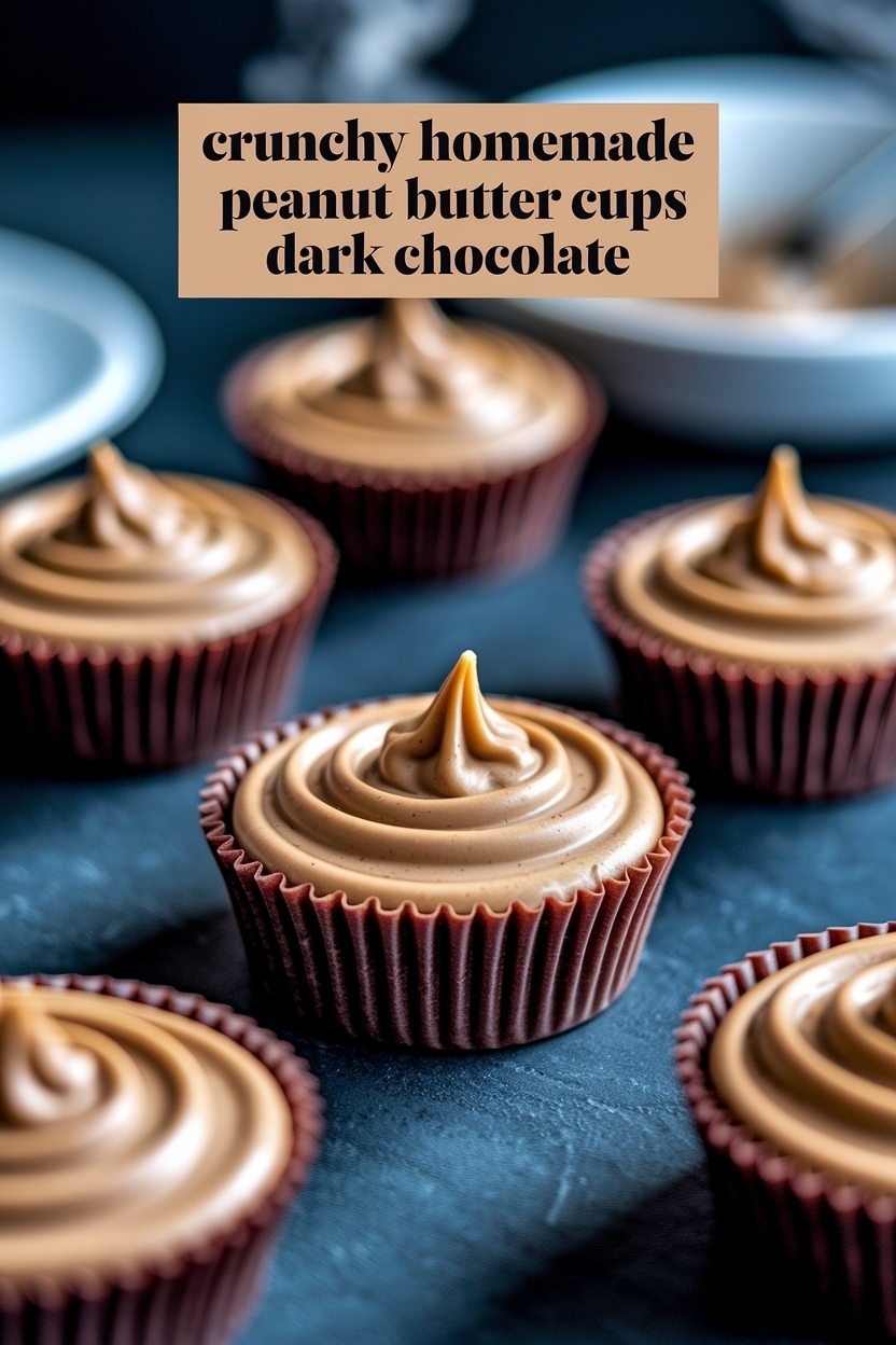 homemade peanut butter cups dark chocolate
