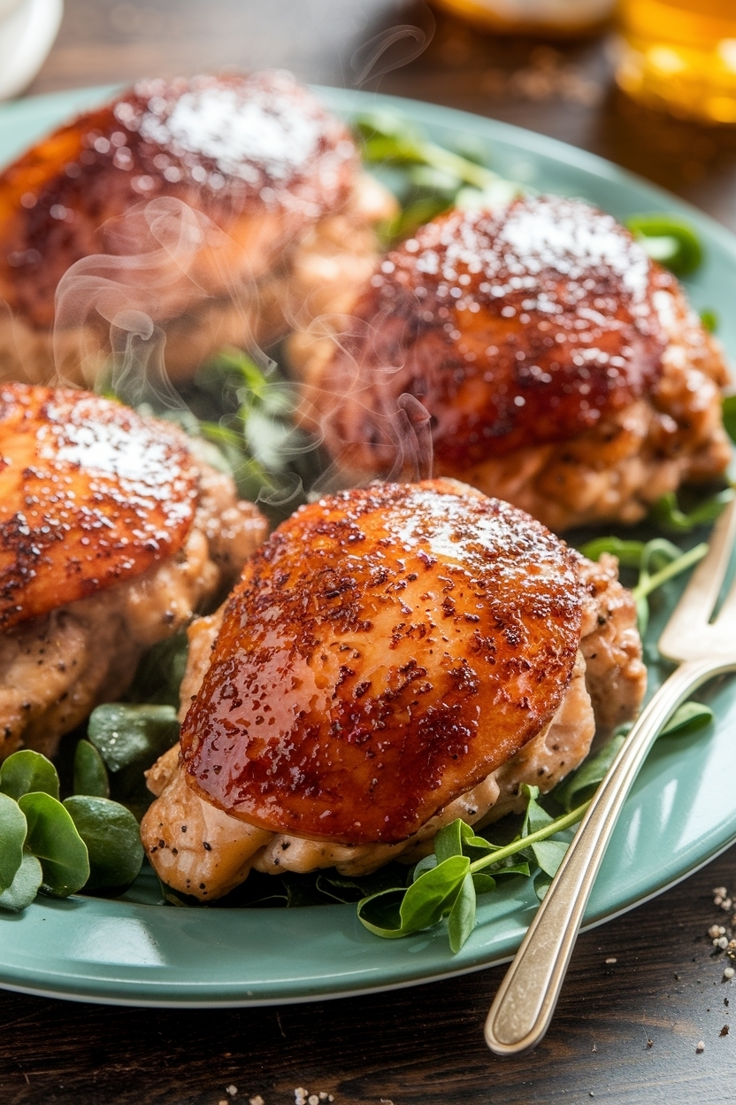honey garlic chicken thighs baked