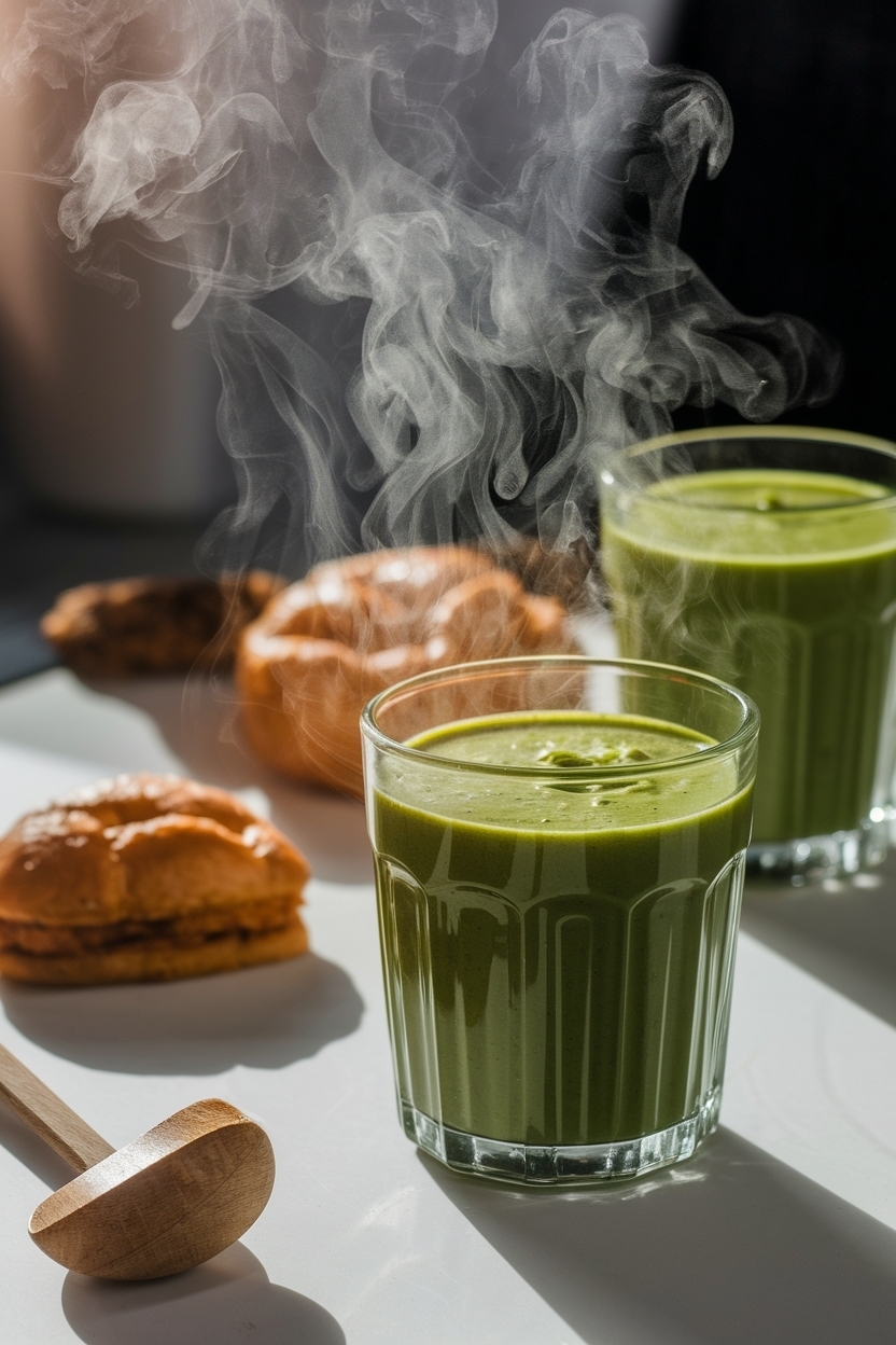 green smoothie recipe healthy breakfast - Extra Photo