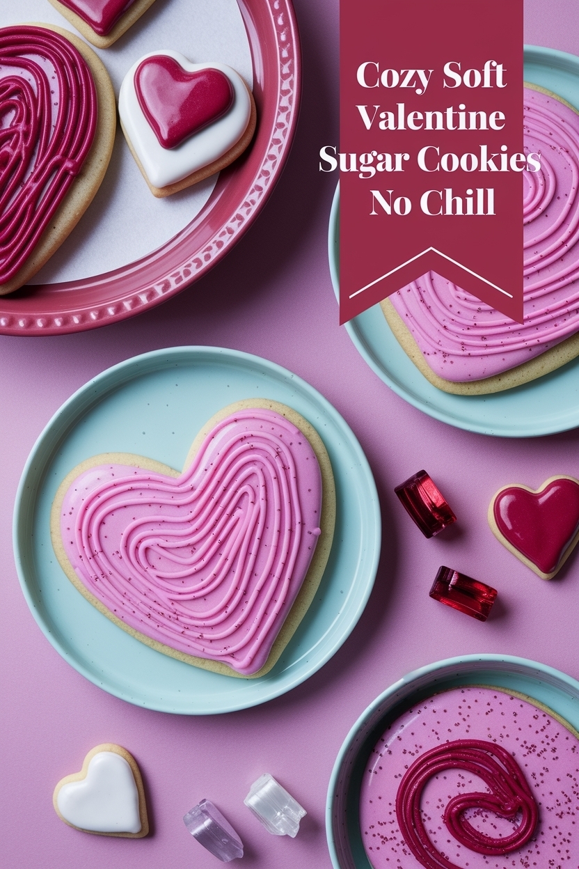 soft valentine sugar cookies no chill - Extra Photo