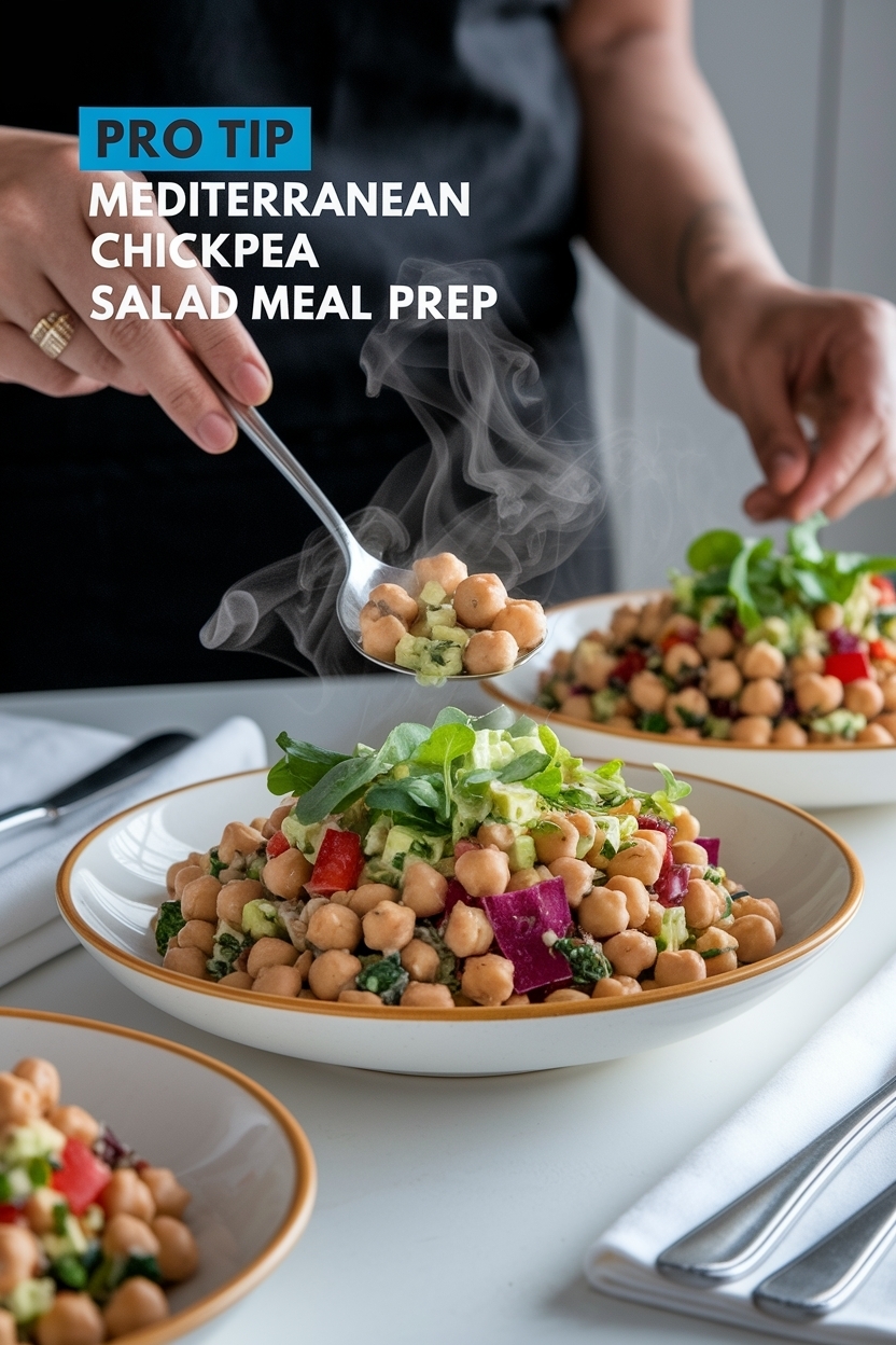 mediterranean chickpea salad meal prep