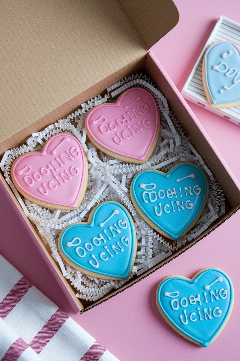 conversation heart sugar cookies royal icing