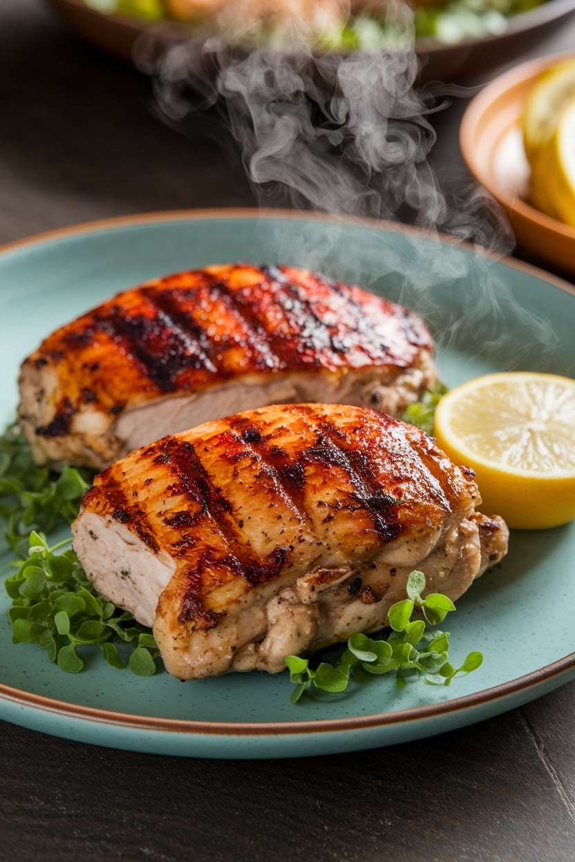 grilled chicken thigh marinade yogurt garlic
