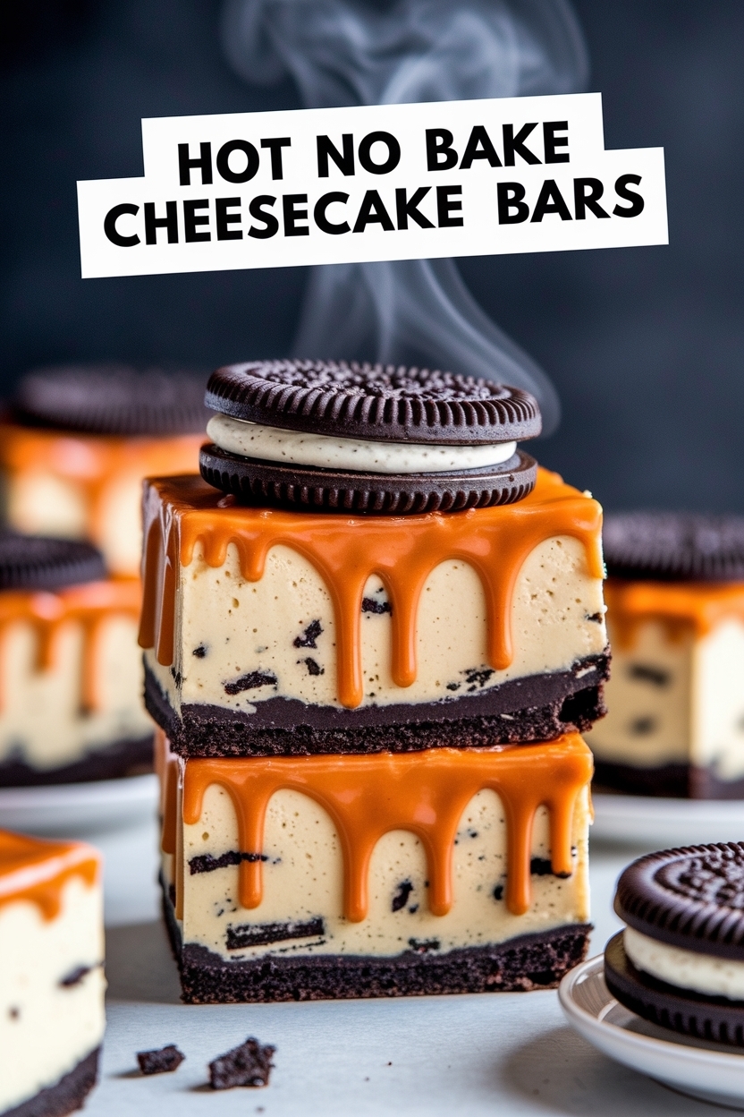 no bake oreo cheesecake bars