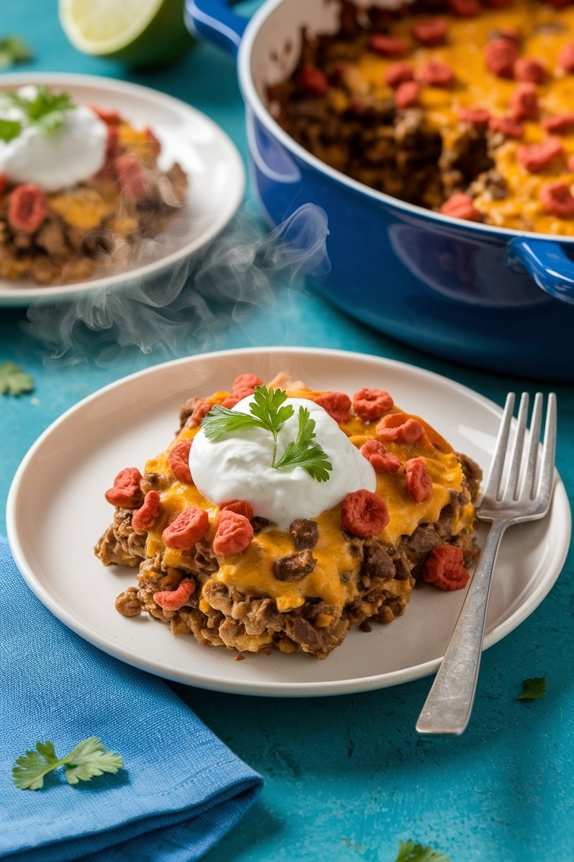 taco casserole recipe with doritos easy