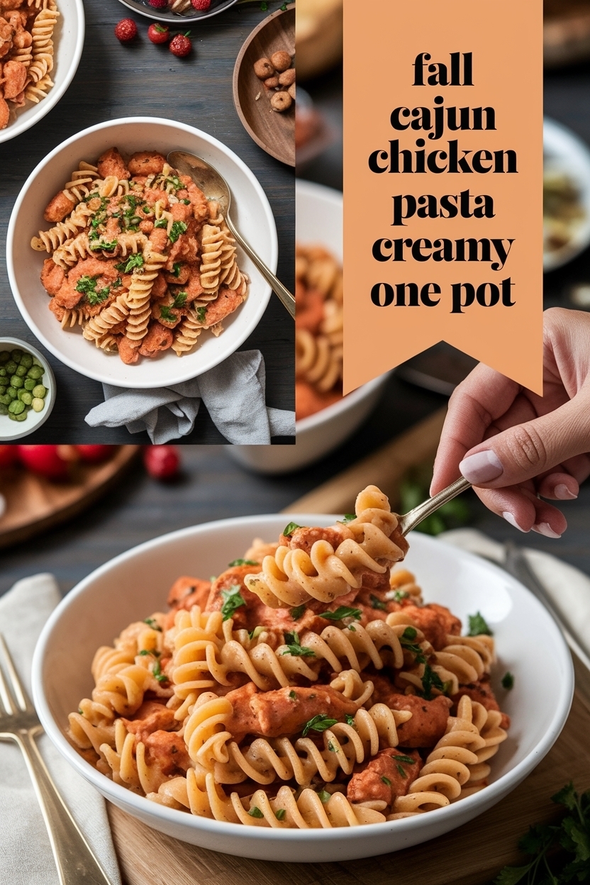 cajun chicken pasta creamy one pot