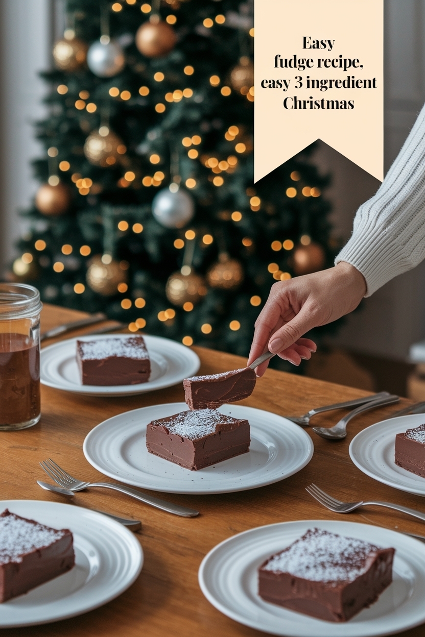 fudge recipe easy 3 ingredient christmas