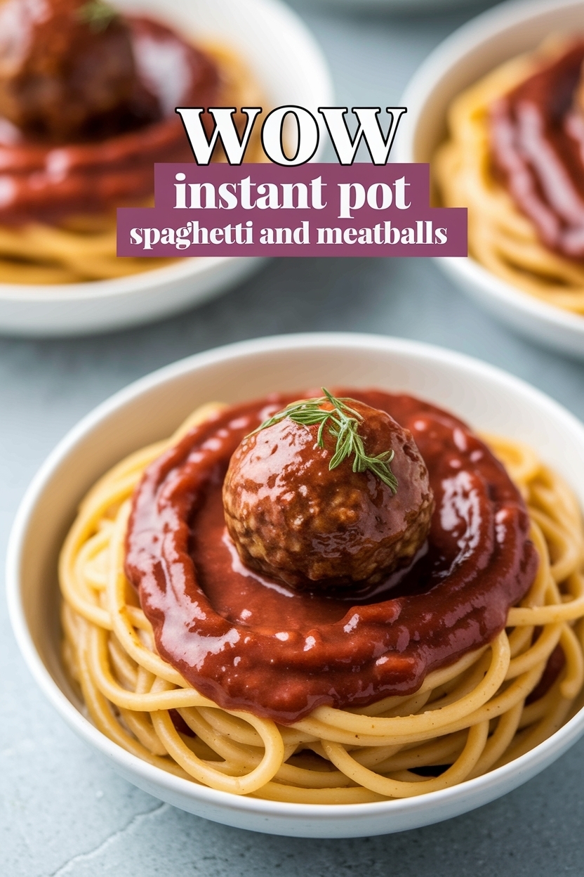 instant pot spaghetti and meatballs