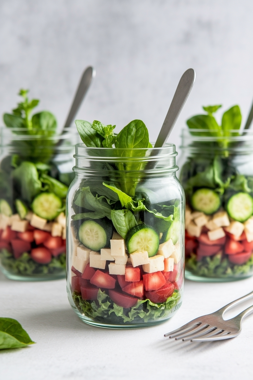 mason jar salad recipes meal prep healthy