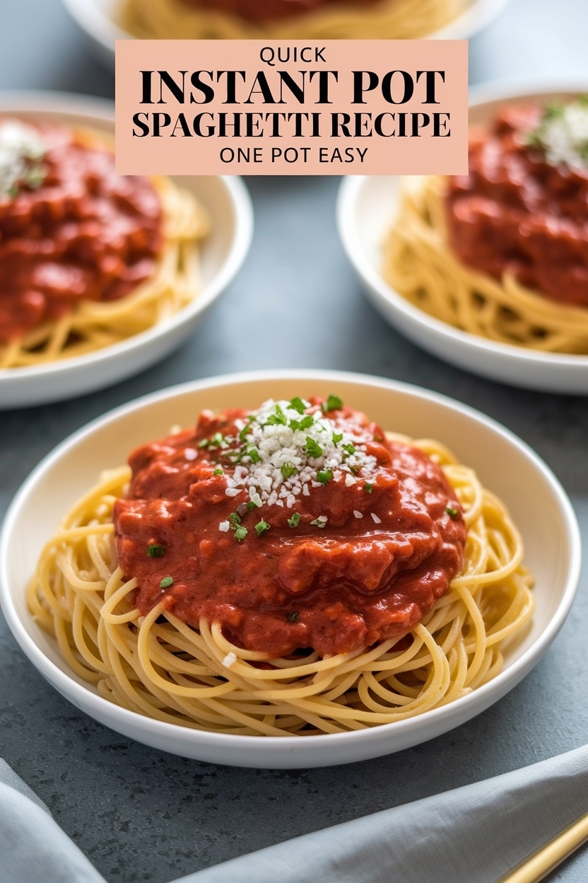 instant pot spaghetti recipe one pot easy