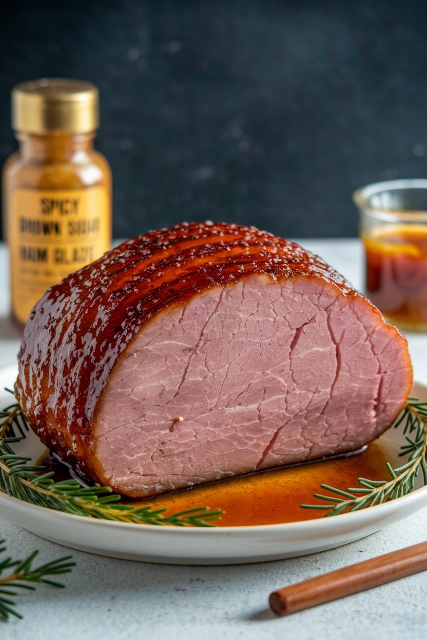 brown sugar dijon ham glaze with maple