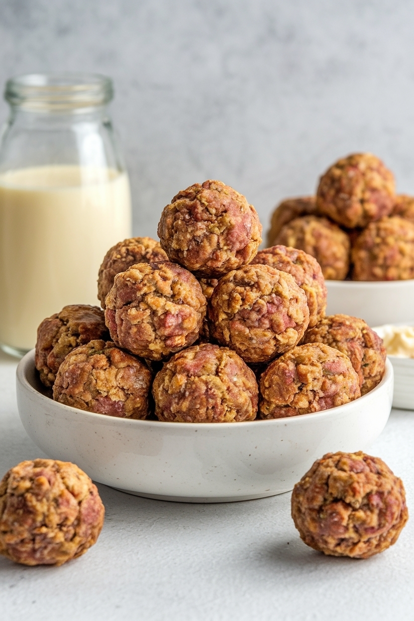 sausage balls with bisquick and cream cheese