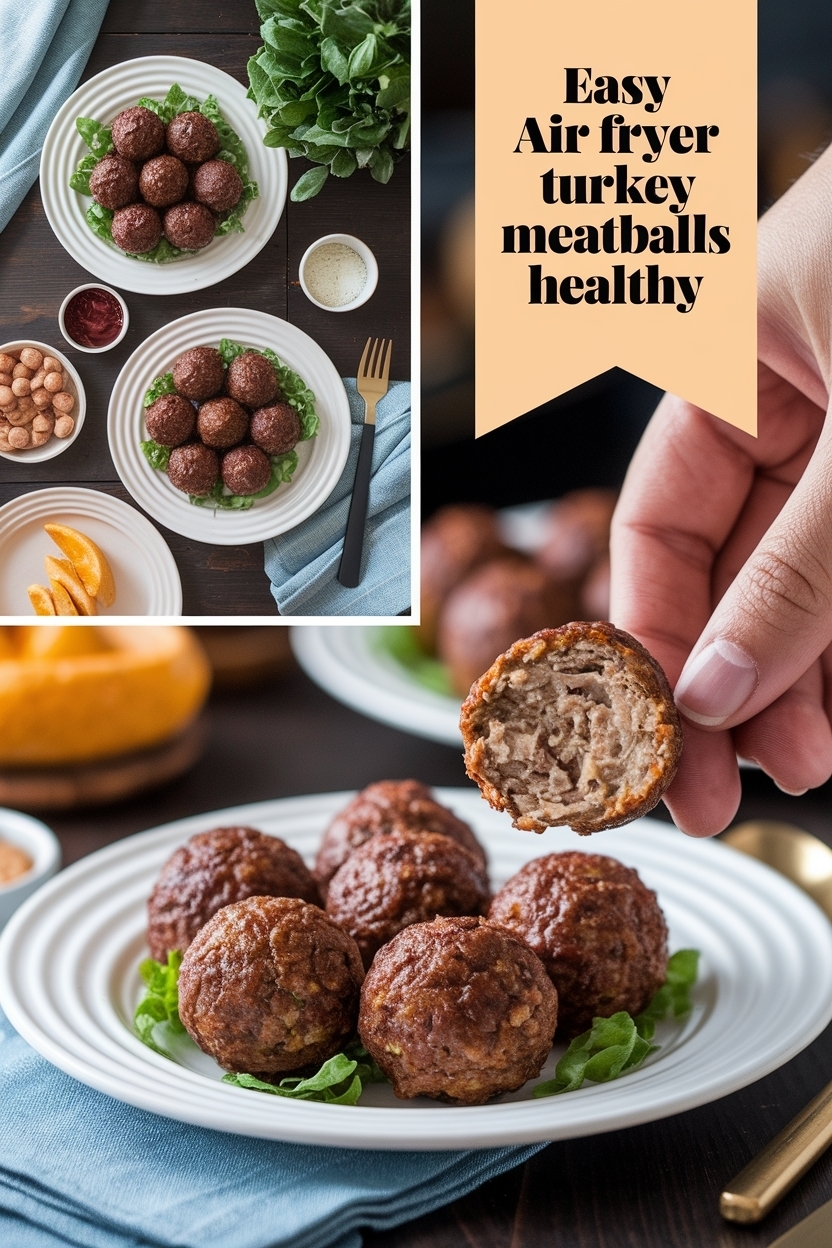 air fryer turkey meatballs recipe healthy