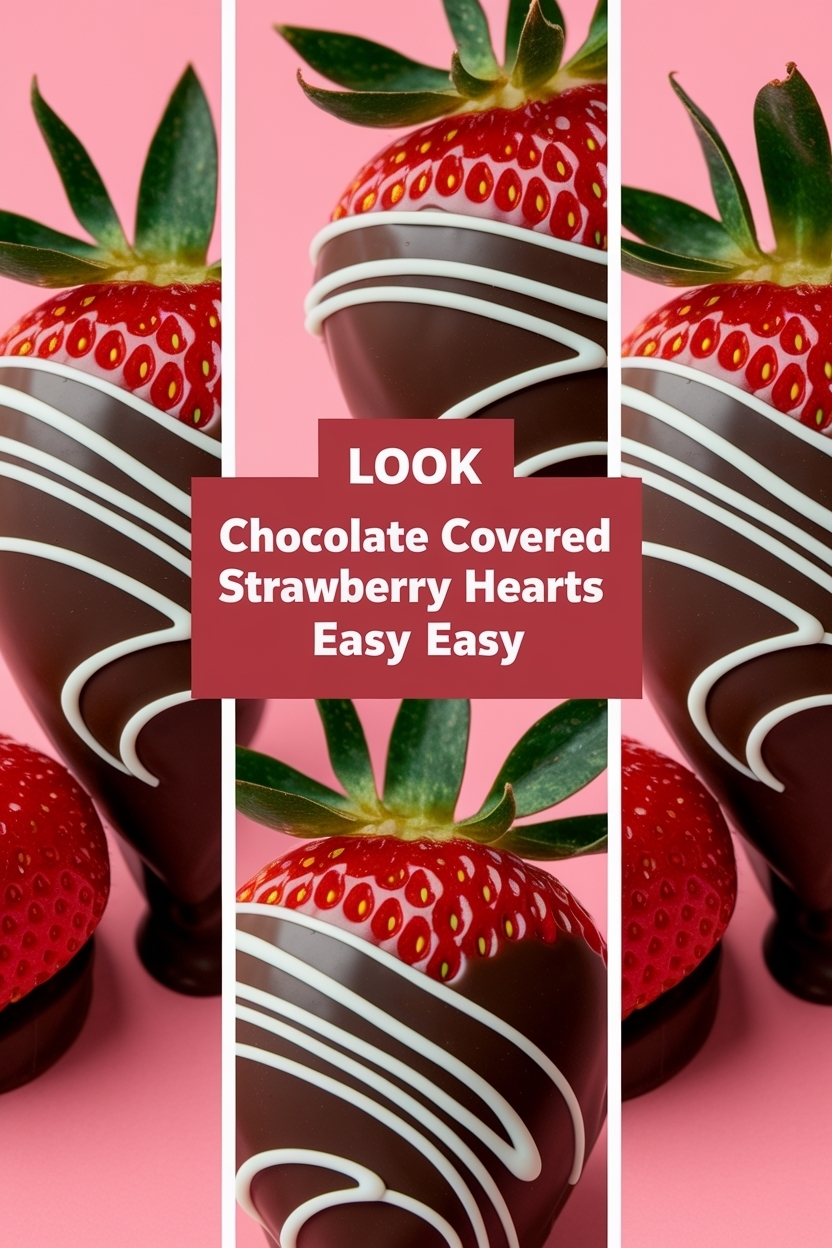 chocolate covered strawberry hearts easy