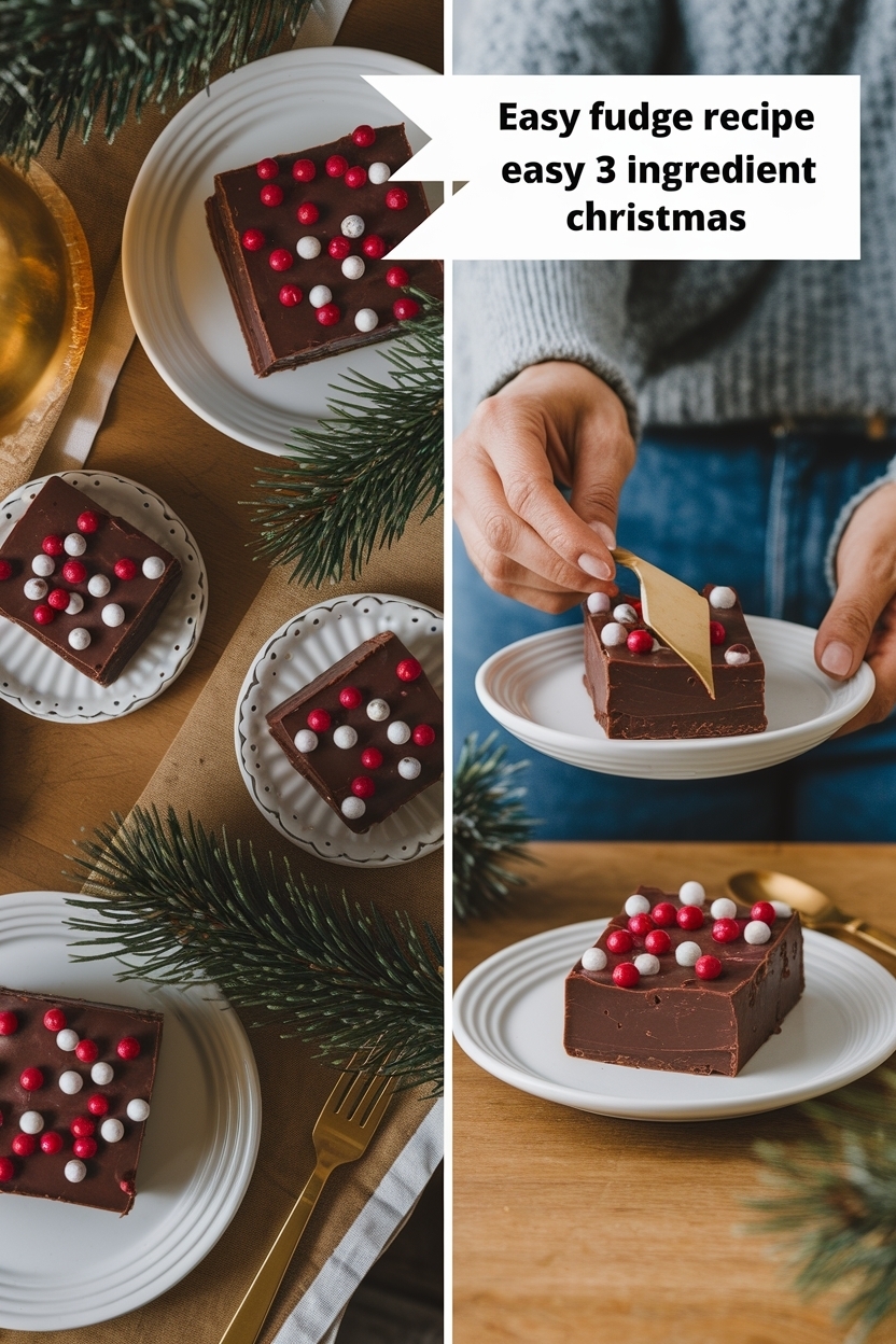 fudge recipe easy 3 ingredient christmas
