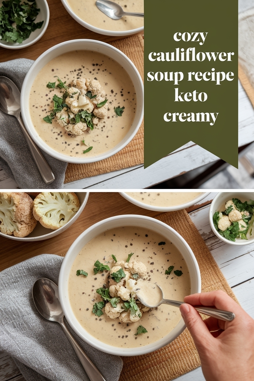 cauliflower soup recipe keto creamy