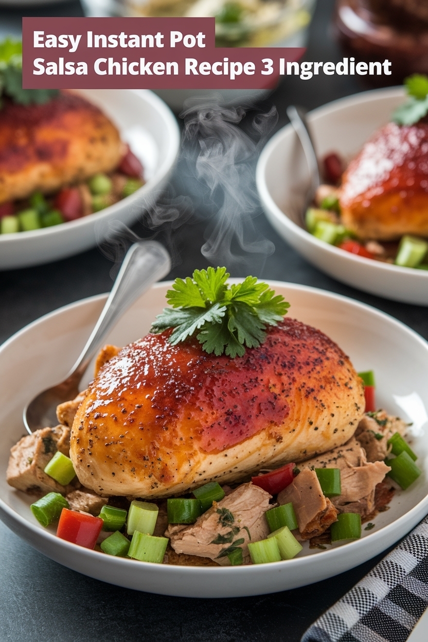 instant pot salsa chicken recipe 3 ingredient