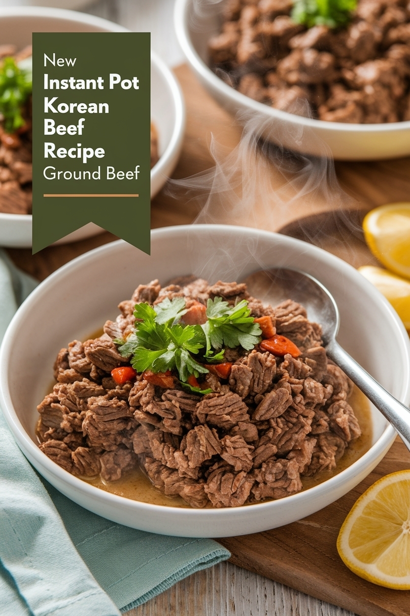 instant pot korean beef recipe ground beef