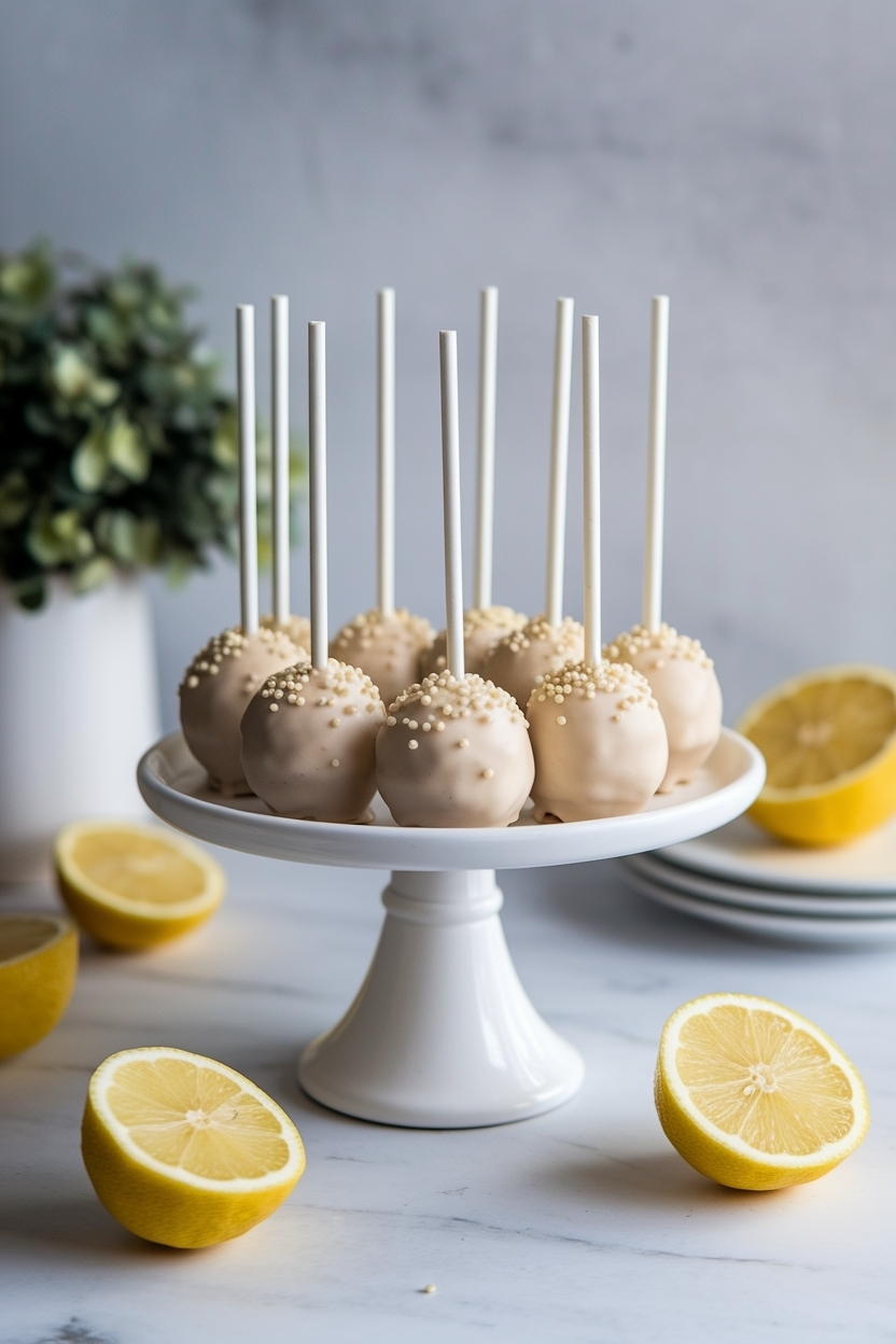 blueberry lemon cake pops baby boy