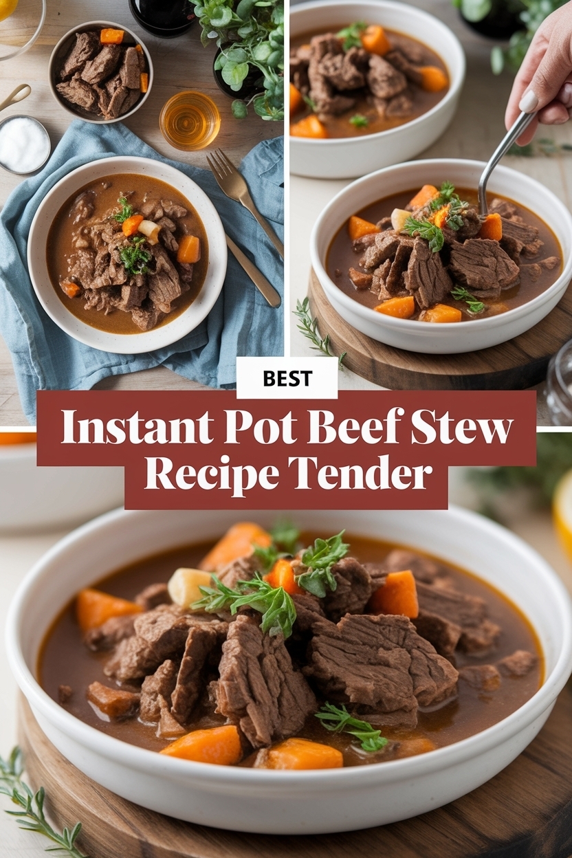 instant pot beef stew recipe tender