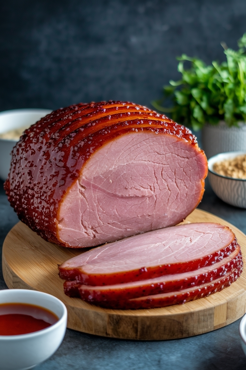 brown sugar dijon ham glaze with maple