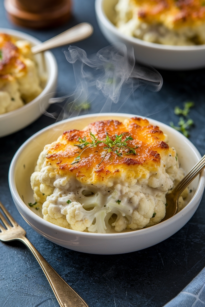 cauliflower au gratin recipe keto side
