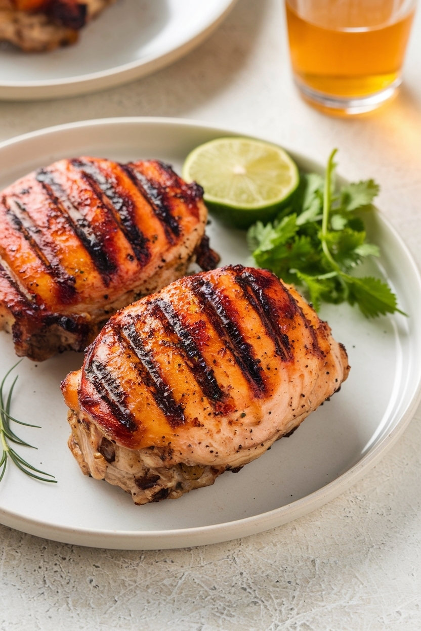 grilled chicken thigh marinade yogurt garlic