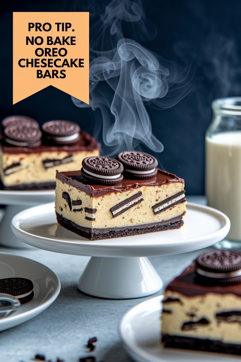 no bake oreo cheesecake bars
