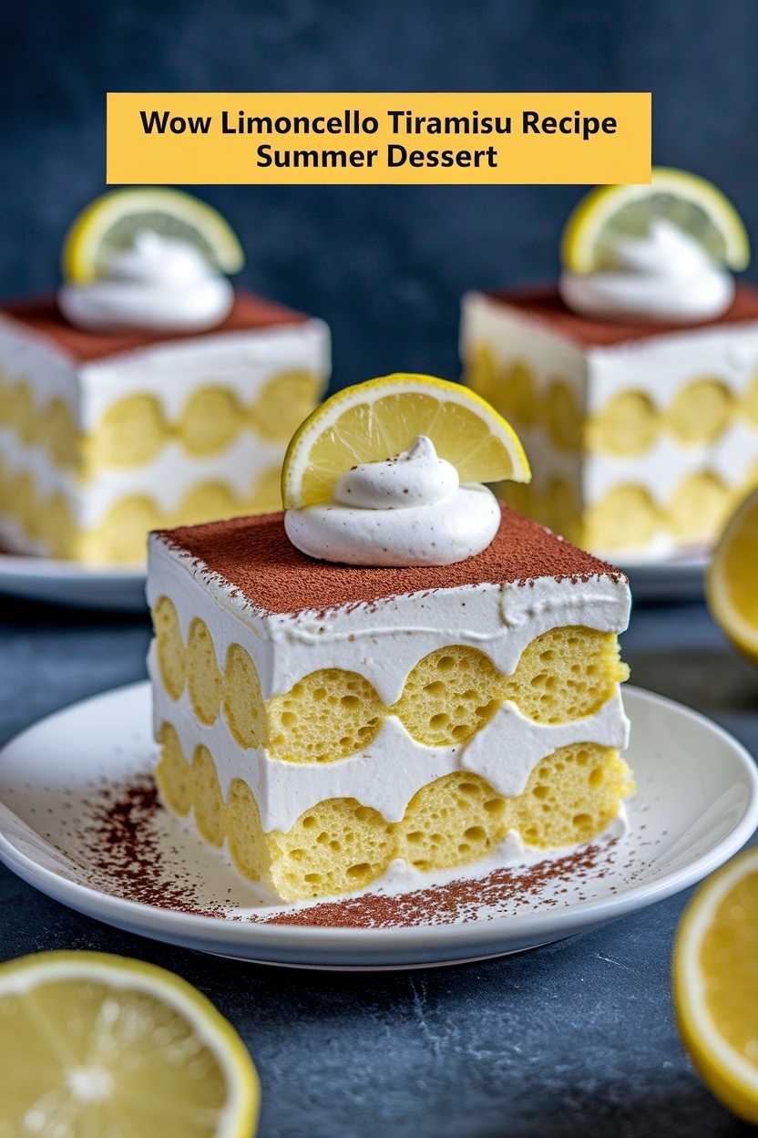 limoncello tiramisu recipe summer dessert