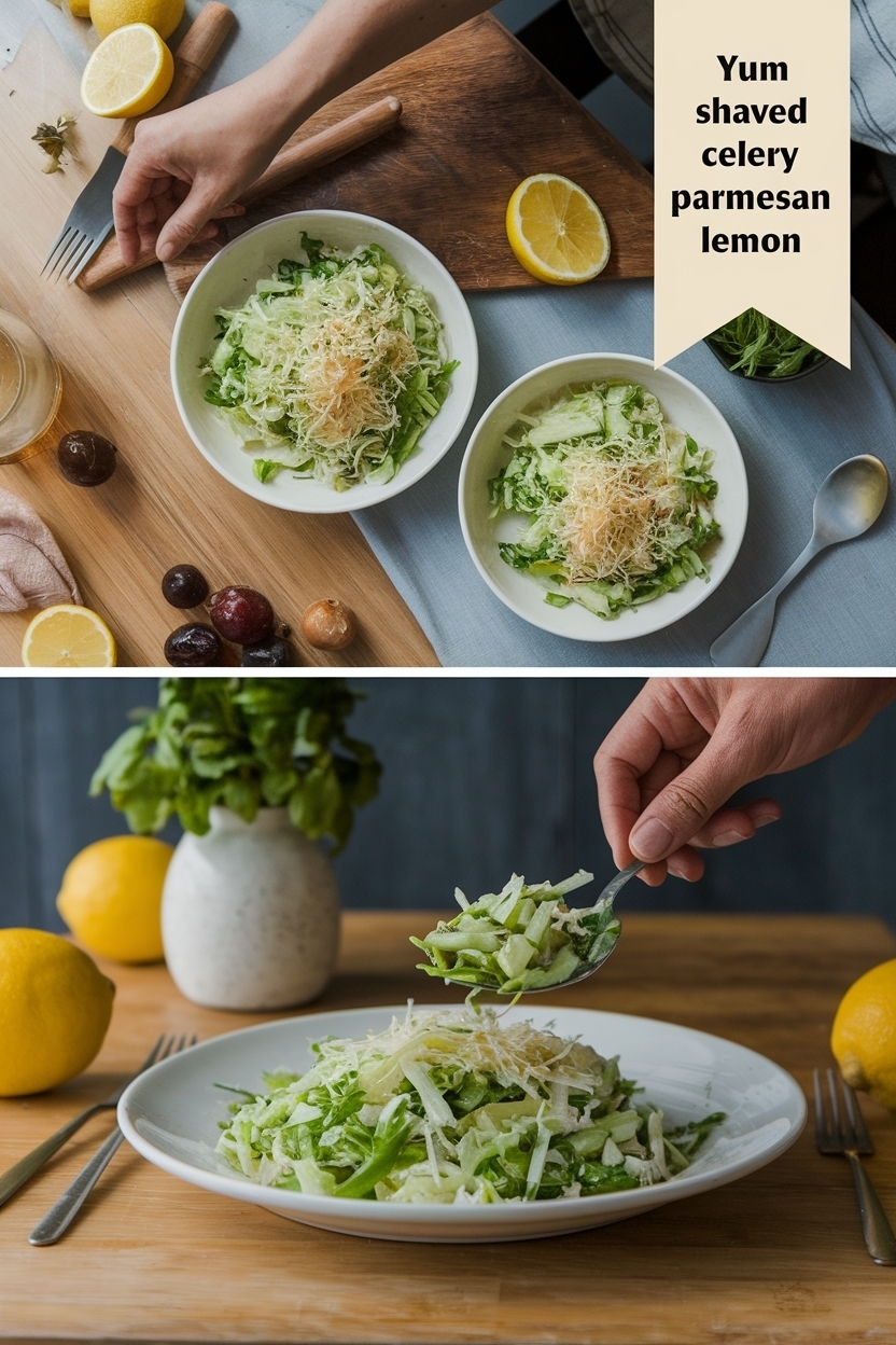 shaved celery salad parmesan lemon