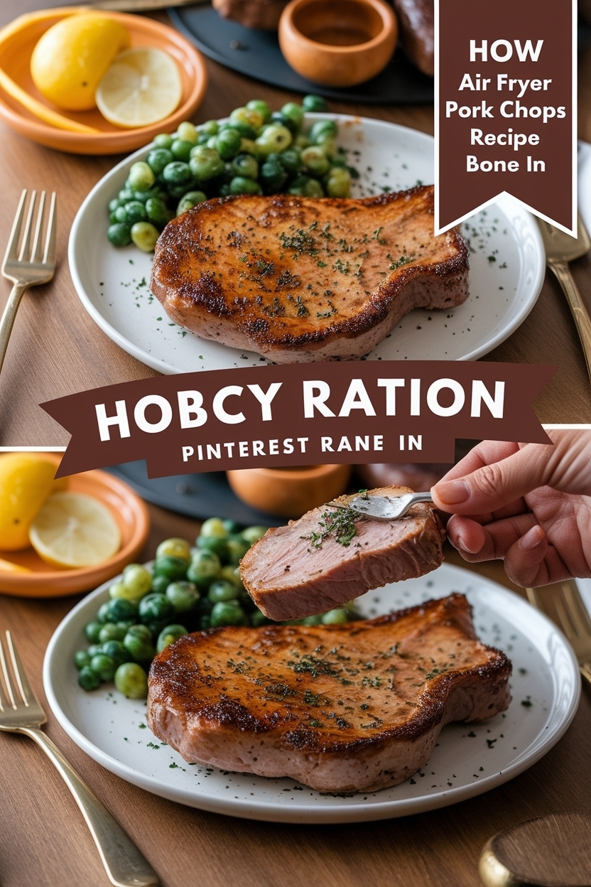 air fryer pork chops recipe bone in