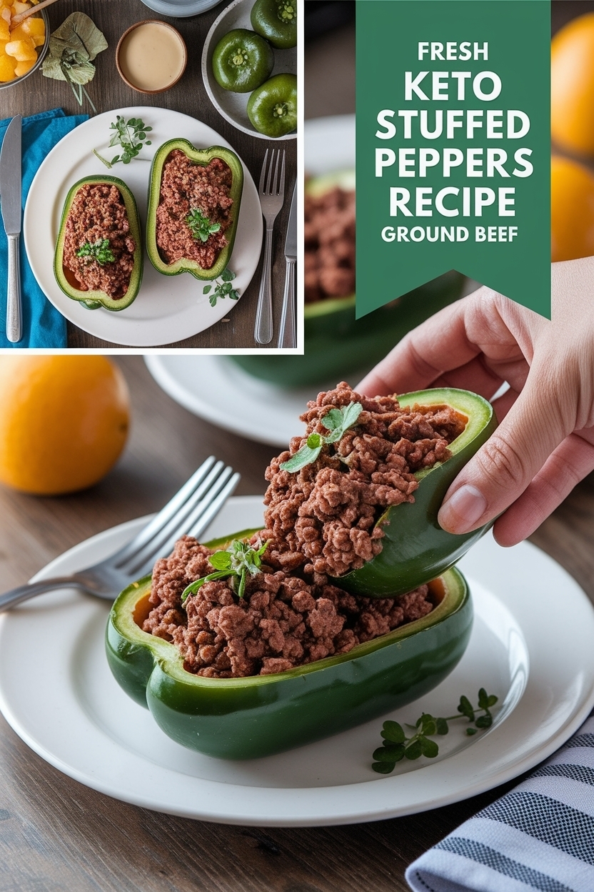 keto stuffed peppers recipe ground beef