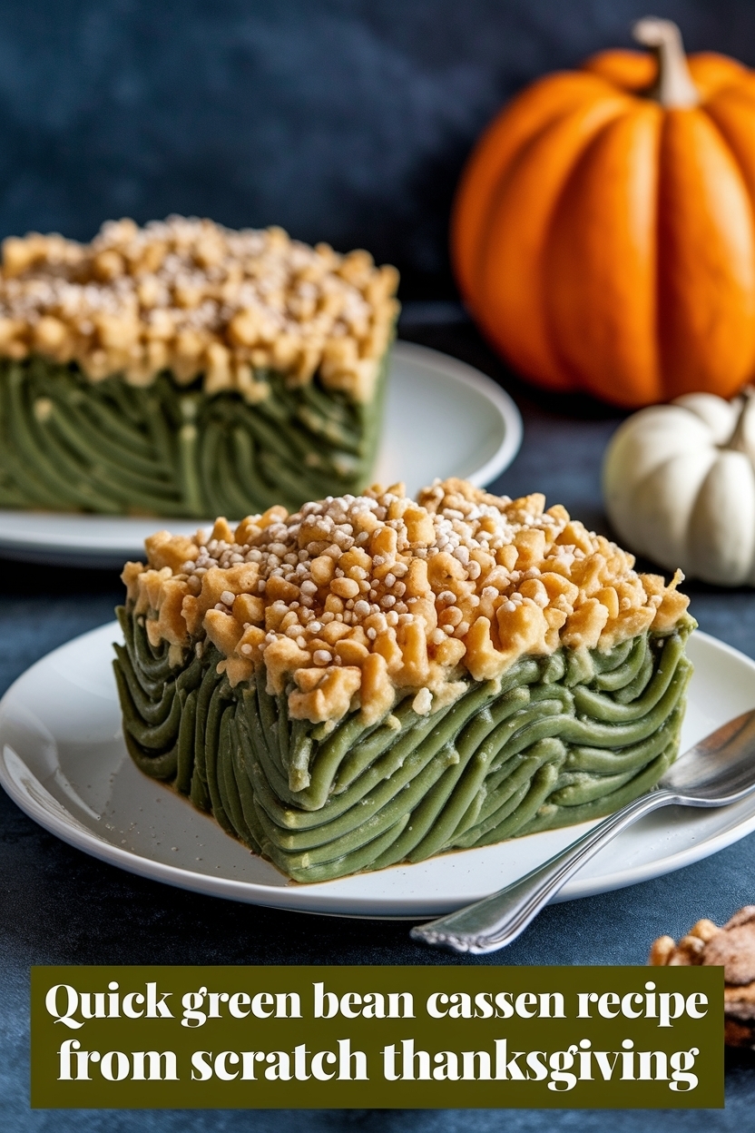 green bean casserole recipe from scratch