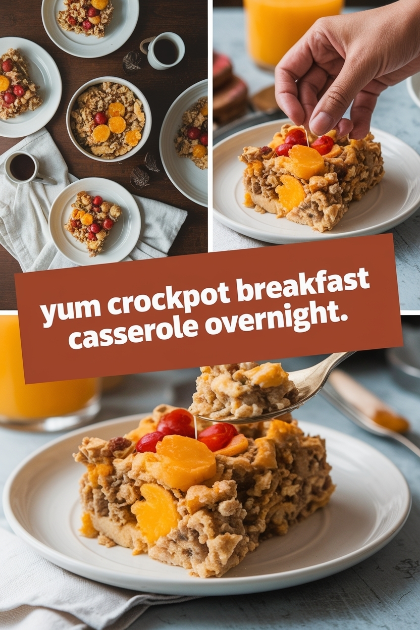 crockpot breakfast casserole overnight