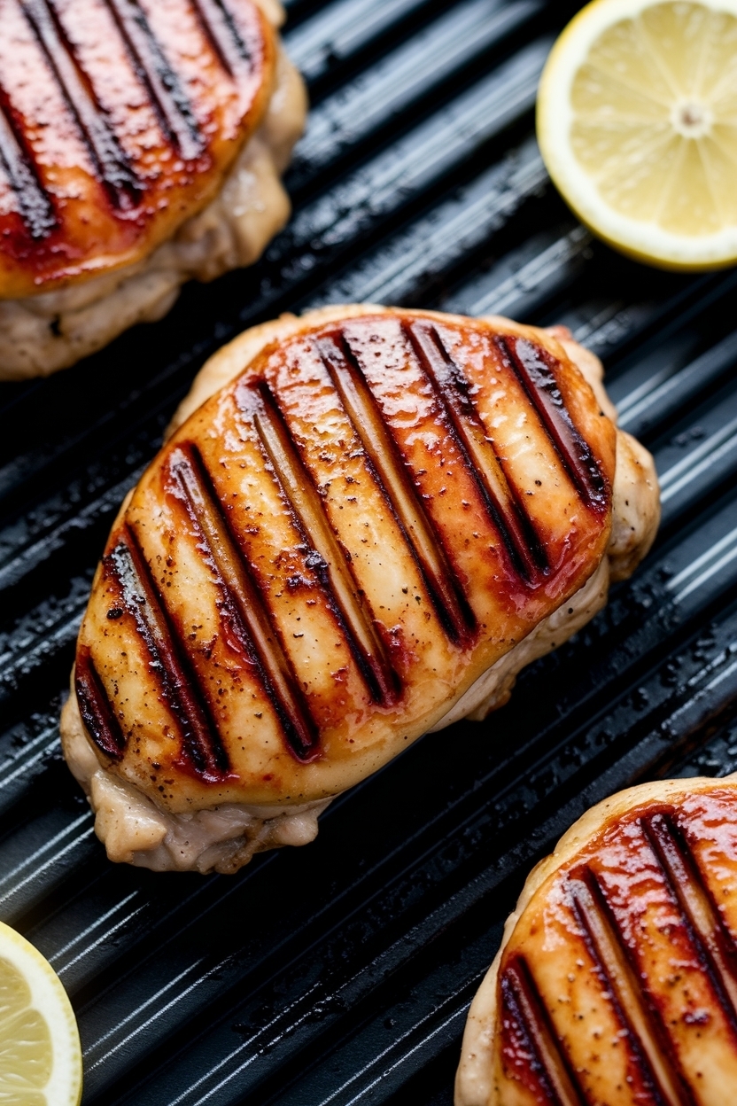 lemon garlic chicken thighs grill