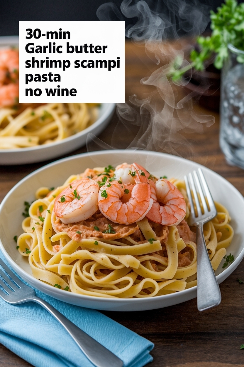 garlic butter shrimp scampi pasta no wine