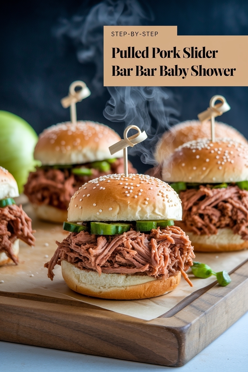 pulled pork slider bar baby shower