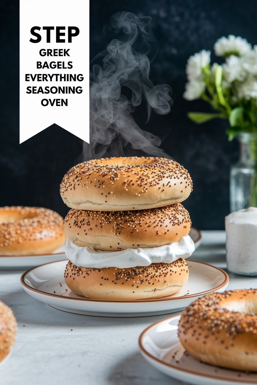 greek yogurt bagels everything seasoning oven