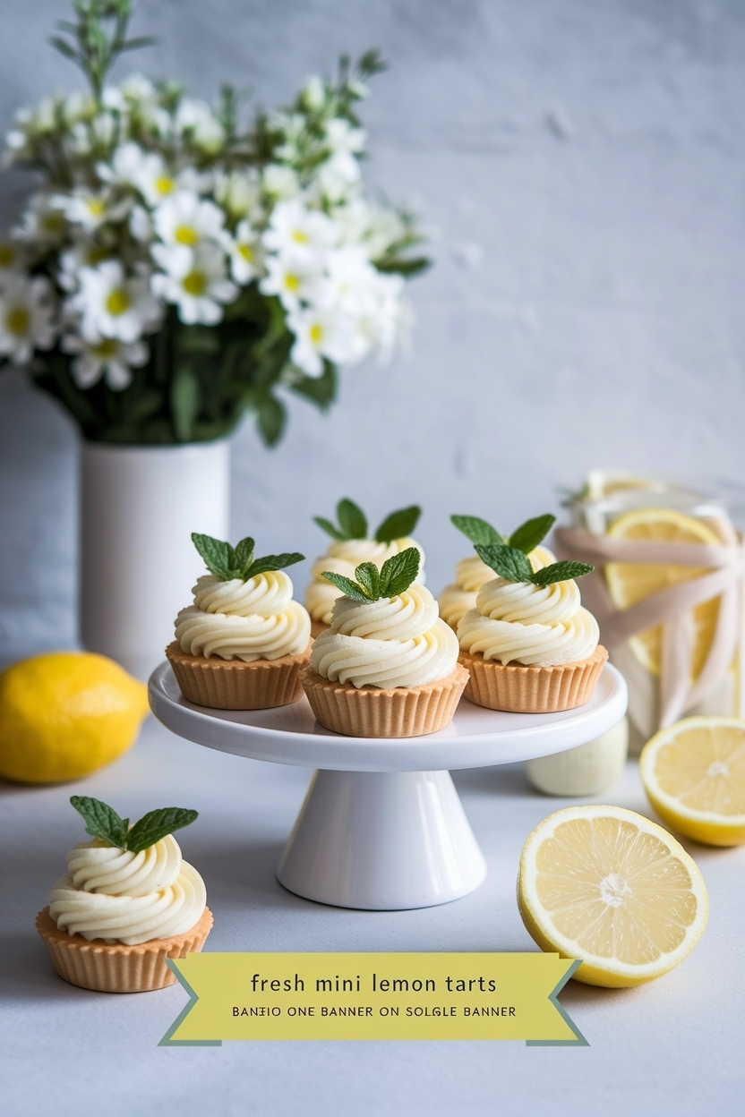 mini lemon tarts bridal shower