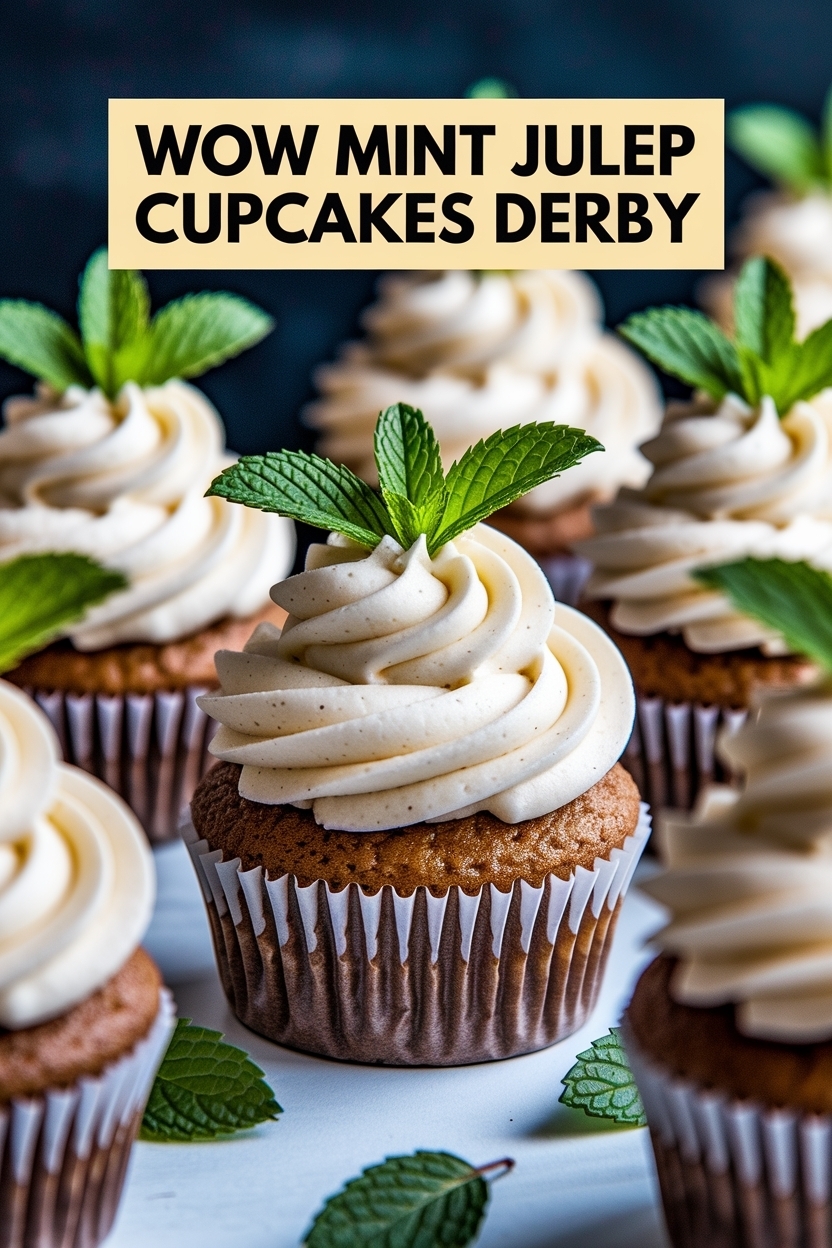 mint julep cupcakes derby