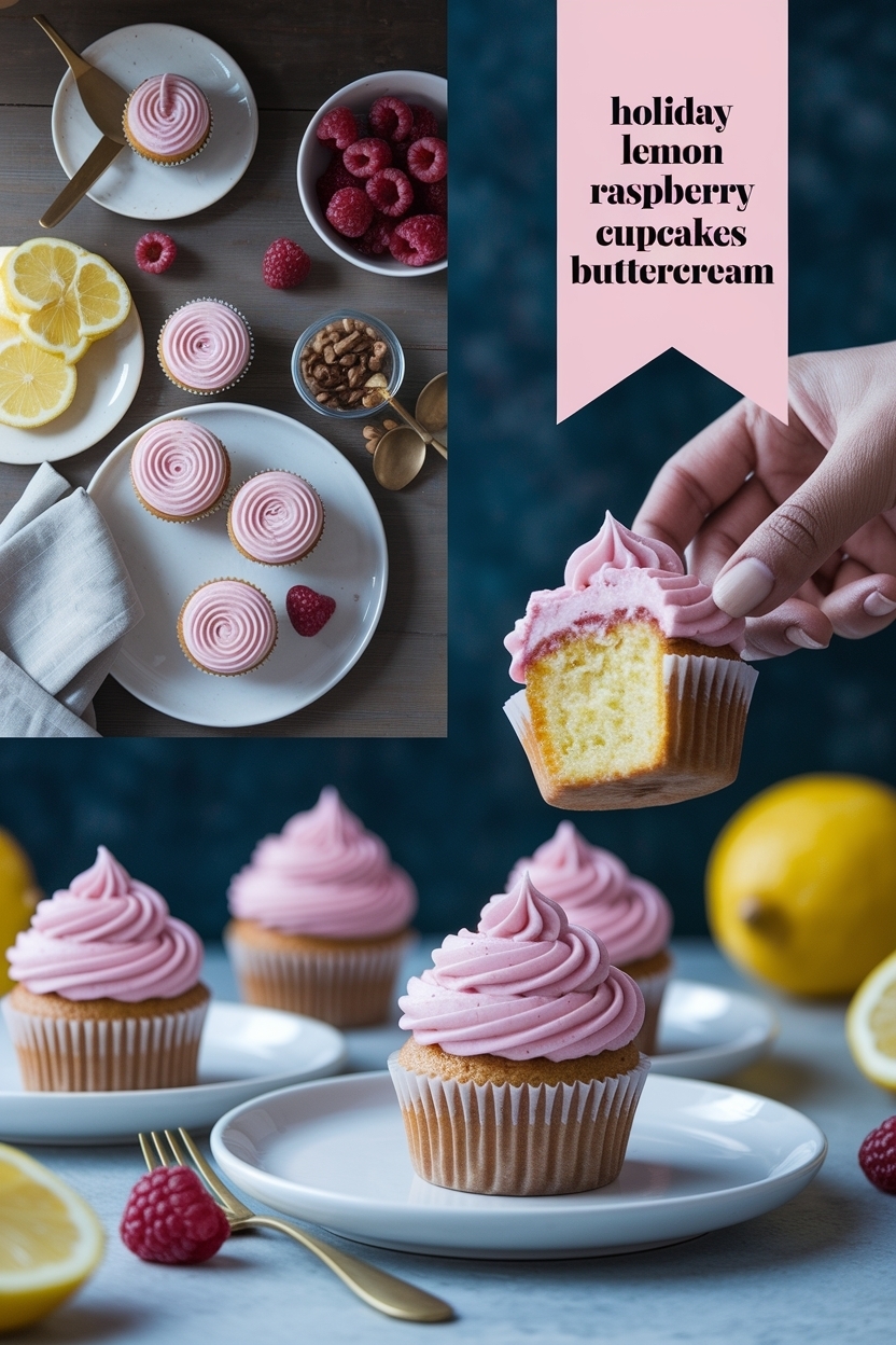 lemon raspberry cupcakes buttercream