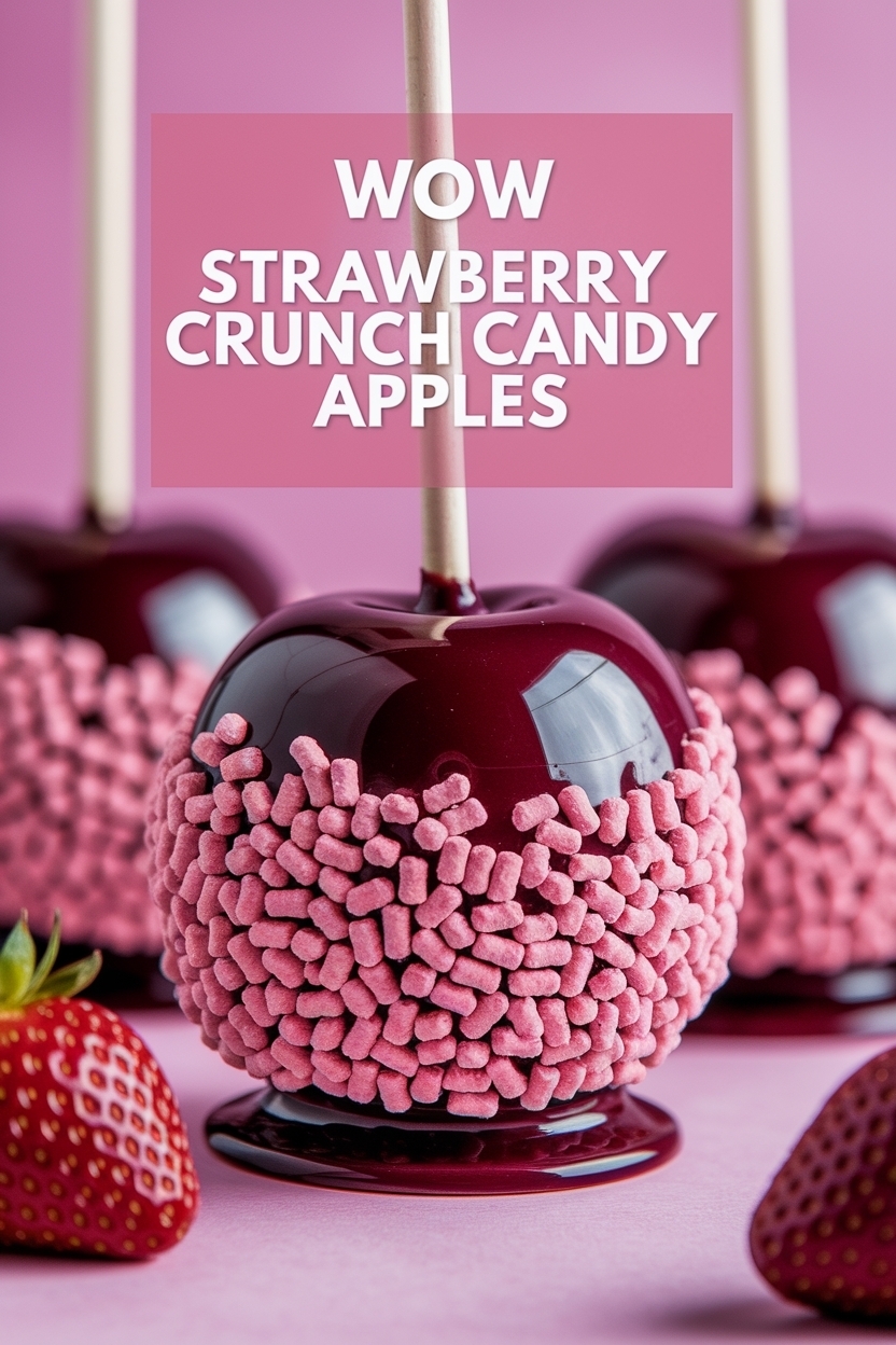 strawberry crunch candy apples