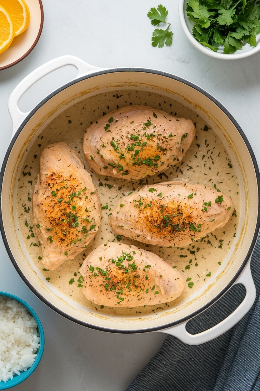 one pot chicken and rice creamy stovetop