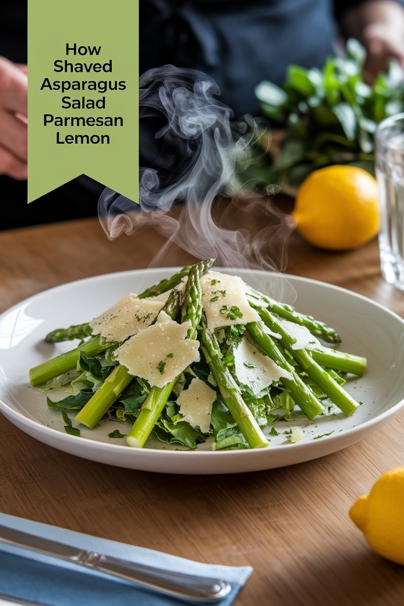 shaved asparagus salad parmesan lemon
